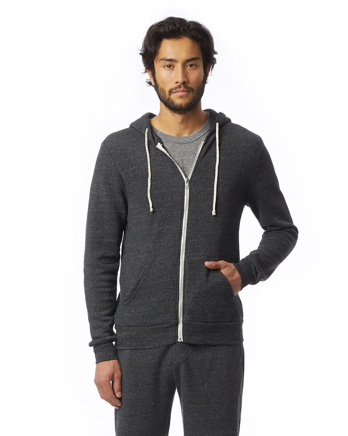 Alternative AA9590 Men's Rocky Eco-Fleece Zip Hoodie