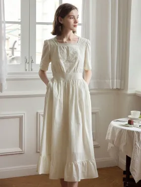 British Gardens, Cotton Embroidered Dress