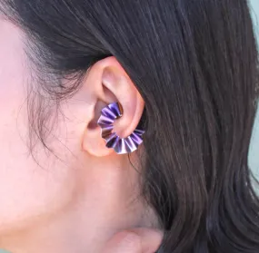 CABO | Ear Cuff | Mermaid's Tail Metal Collection | Ear Cuff - Purple / Marble