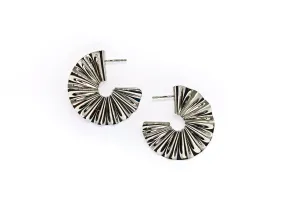 CABO | Earring | Mermaid's Tail Metal Collection | Three Quarters Metal Earrings - Sliver