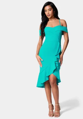 Cascade Ruffle Flounce Dress