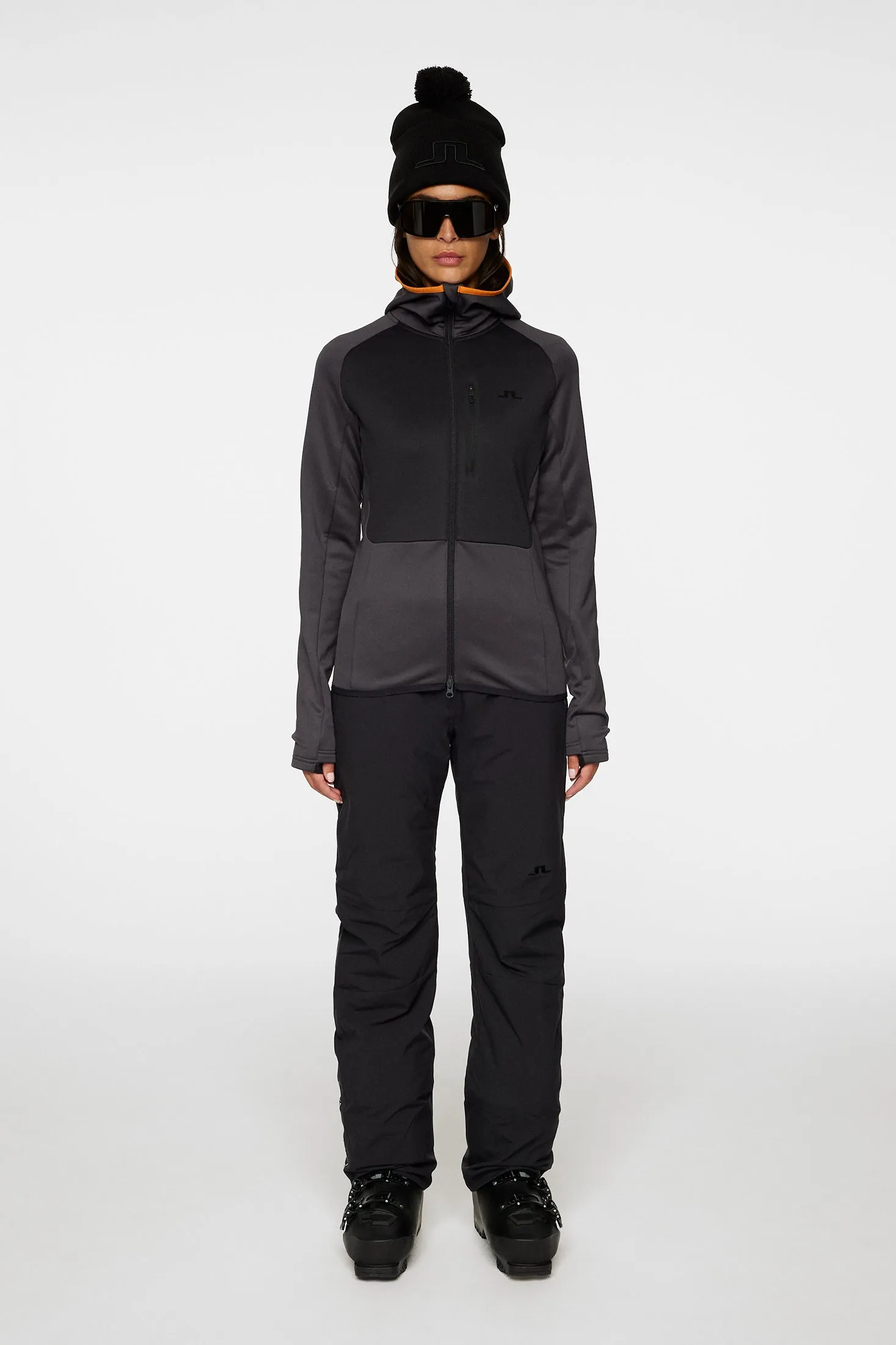 Elana Full Zip Hood / Asphalt