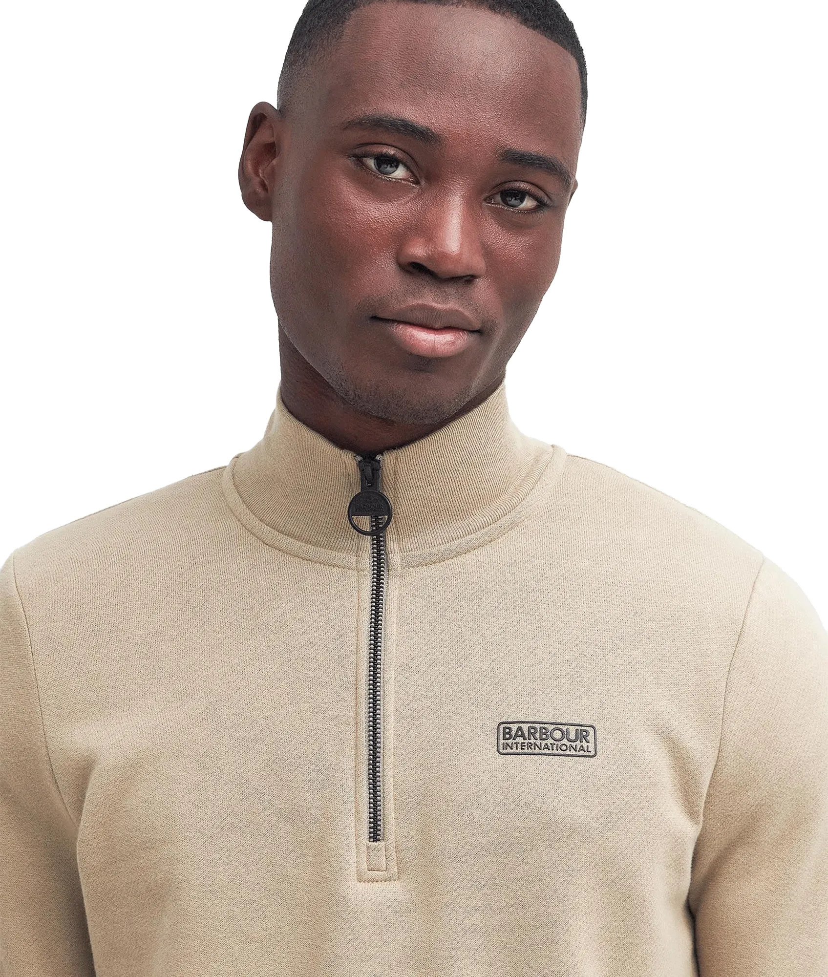 Essential Half-Zip Sweatshirt - Beige