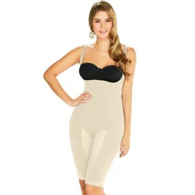 Fajas Diane & Geordi 2393 | Post Surgery Postpartum Shapewear for Women | Open Bust Knee Length