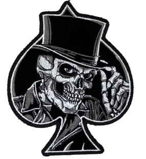 Fat Skeleton ™ Top Hat Skull  medium patch