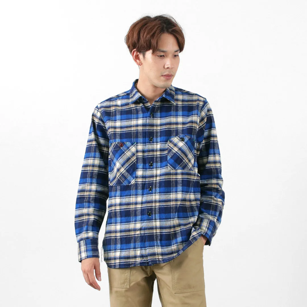 FOB FACTORY / F3481 HEAVY NEL WORK SHIRT