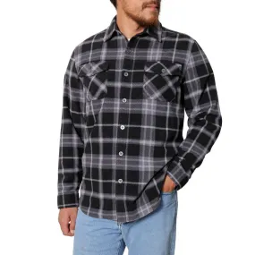 Freedom Foundry Men’s Plaid Fleece Comfort Fit Button Up Shirt