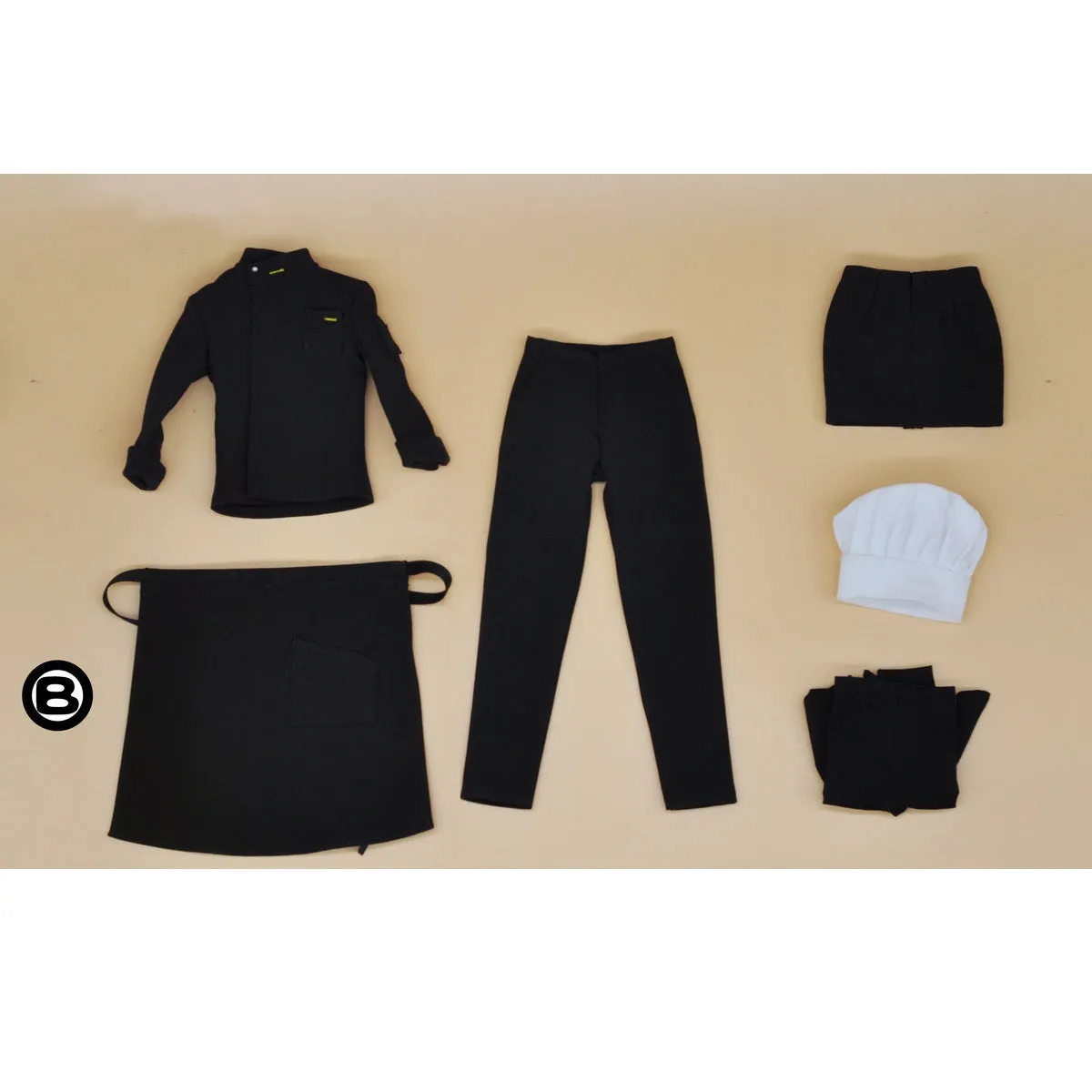 HiPlay CUKE TOYS Female Chef Outfit Set Black Color