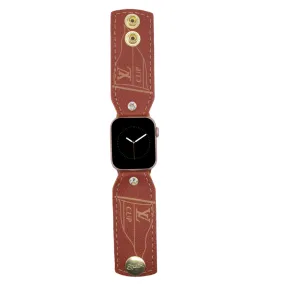 Limited Edition - Upcycled LV Sail Away with Logos Bow Watchband