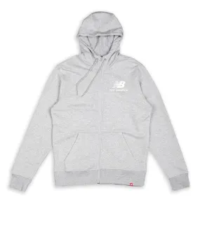 New Balance Essential Gray Men's Zip Hoodie