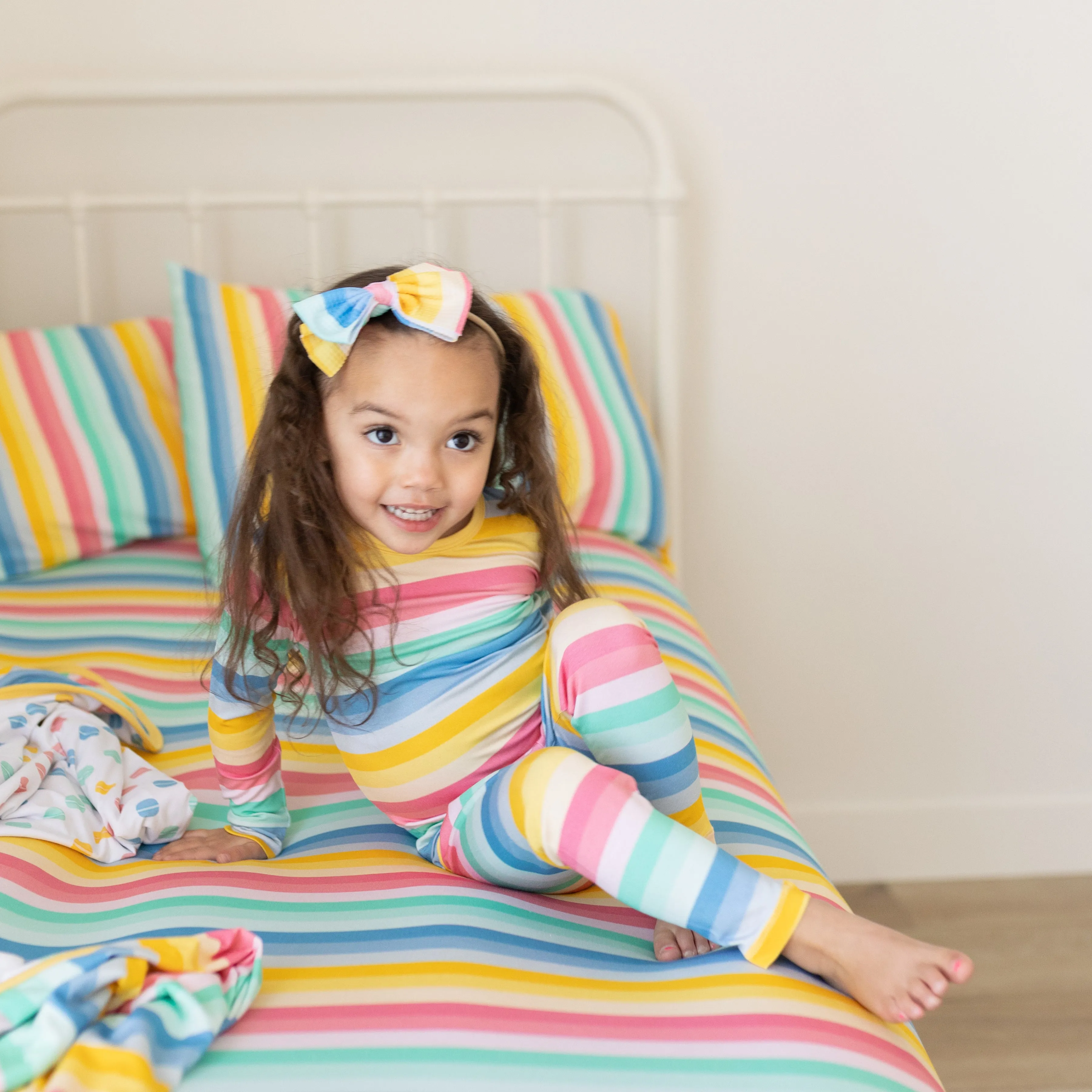 Ombre Stripes Long Sleeve Two Piece Jammies