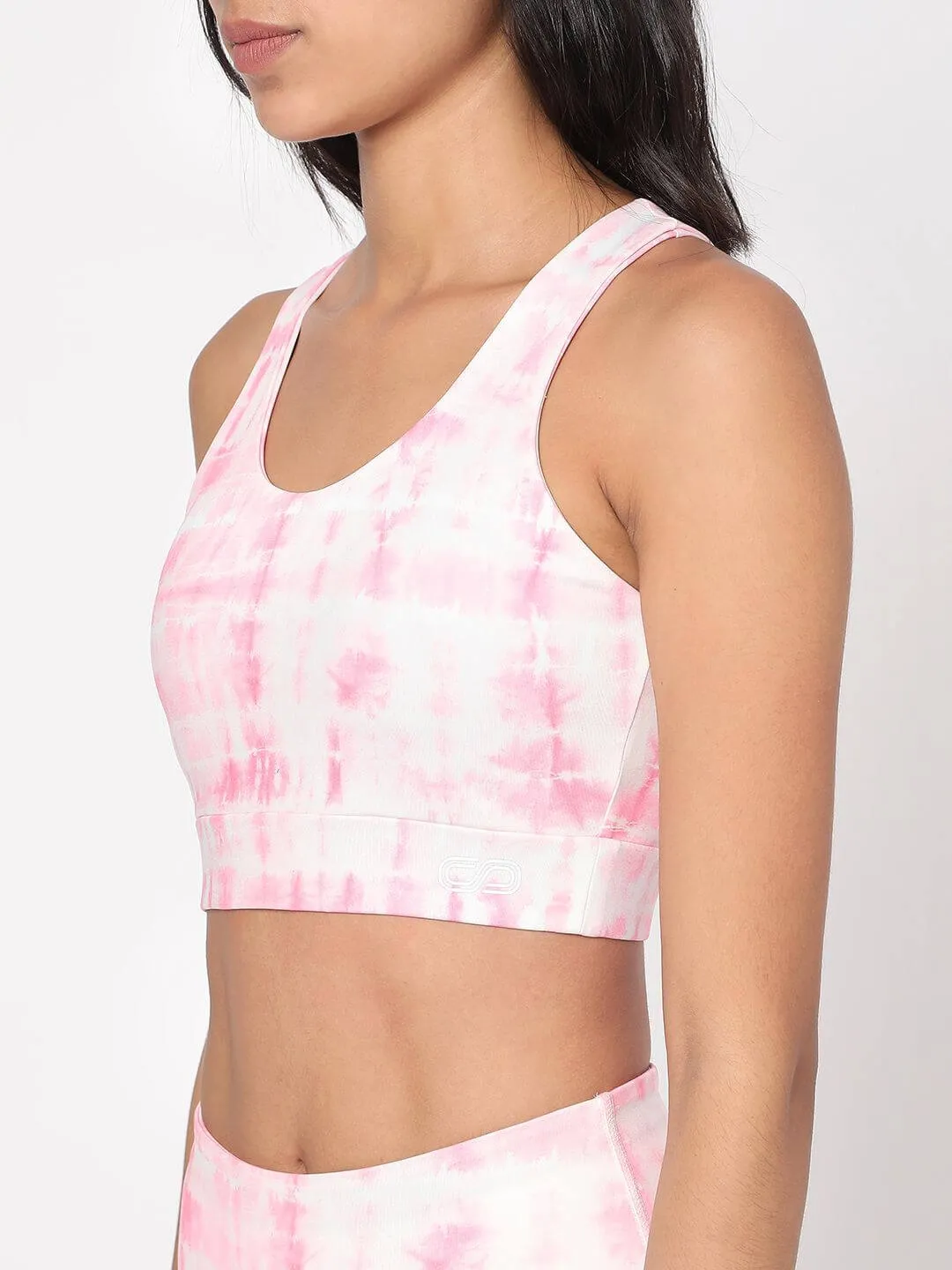 Pink Shibori Luxe Crop Top & Leggings