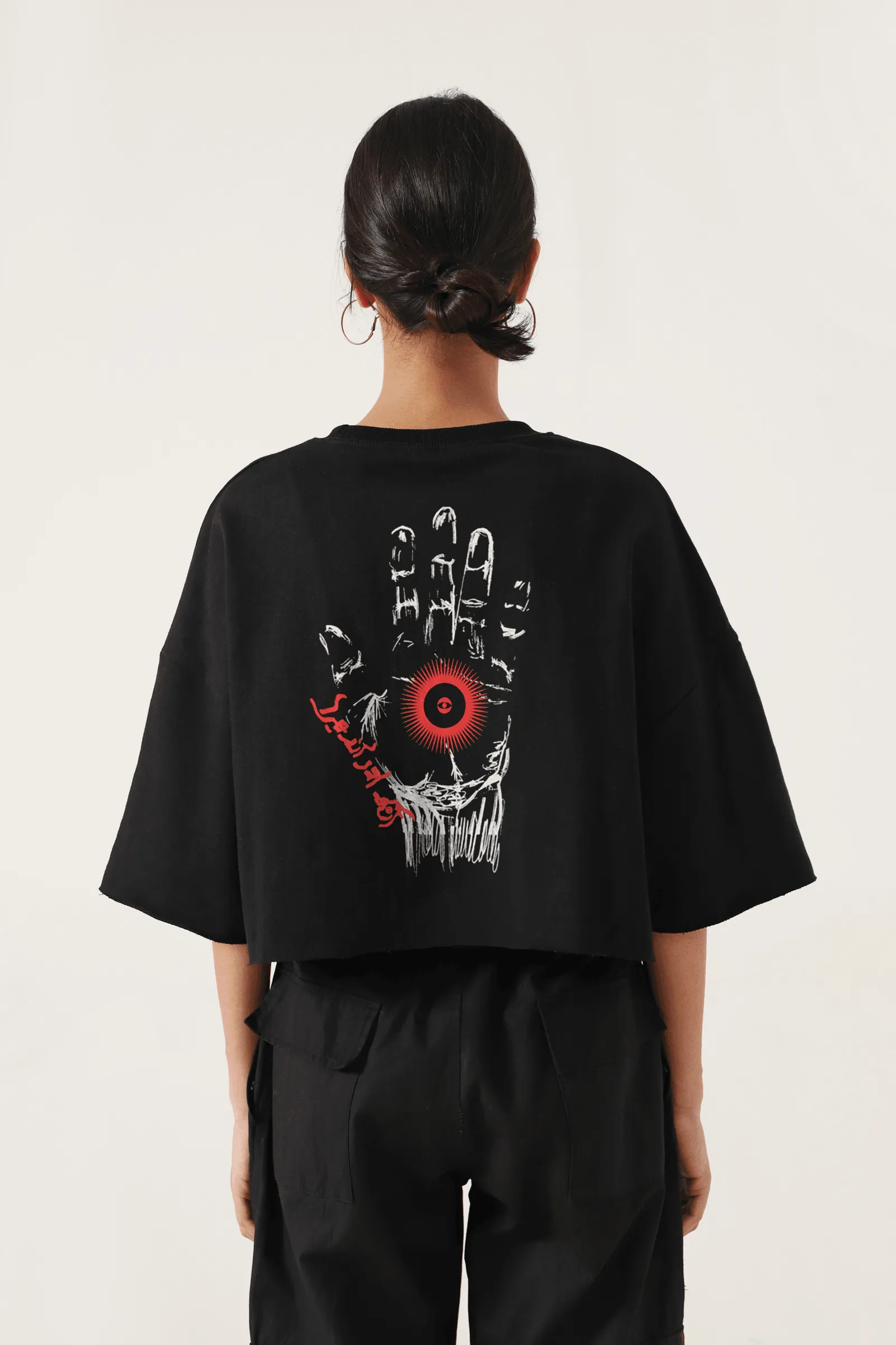 "ANKH AUR ANDHERA" CROPPED T-SHIRT