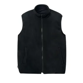 Reversible Fleece Vest - Black