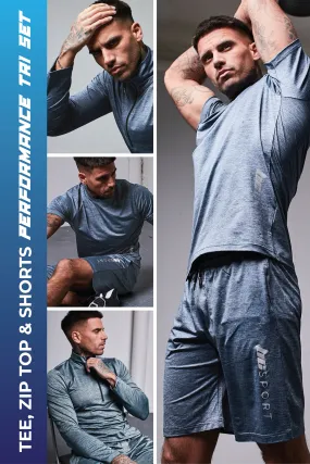 Tufnell Park Triple Set Activewear - Blue