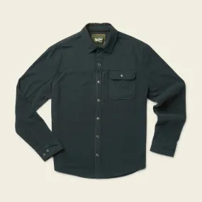 Vapors Grid Fleece Overshirt - Antique Black